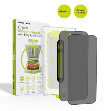 Mobile Origin Screen Guard Privacy with easy applicator, 2 pack - iPhone 2025