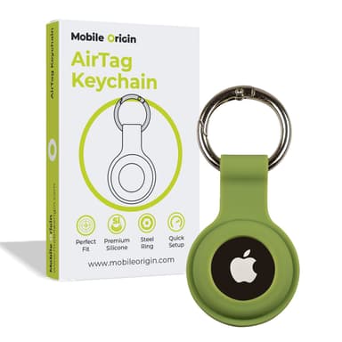 Mobile Origin AirTag KeyChain, green