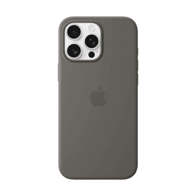 Apple iPhone 16 Pro Max Silicone Case with MagSafe - Stone Gray