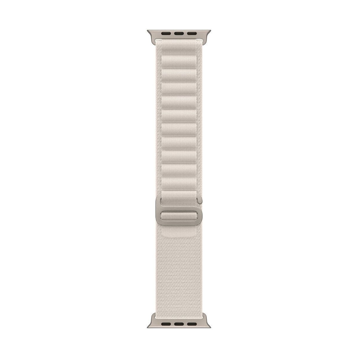 Apple Watch 49mm Band: Starlight Alpine Loop - Medium