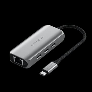Satechi 4-in-1 USB-C Hub with 2.5 Gigabit Ethernet - Space Gray
