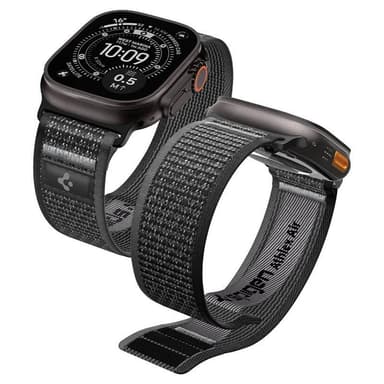 Spigen Athlex Air 2 Active Band, black gray - Apple Watch 49mm/46mm/45mm/44mm