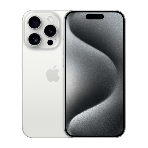 White titanium iPhone 15 Pro