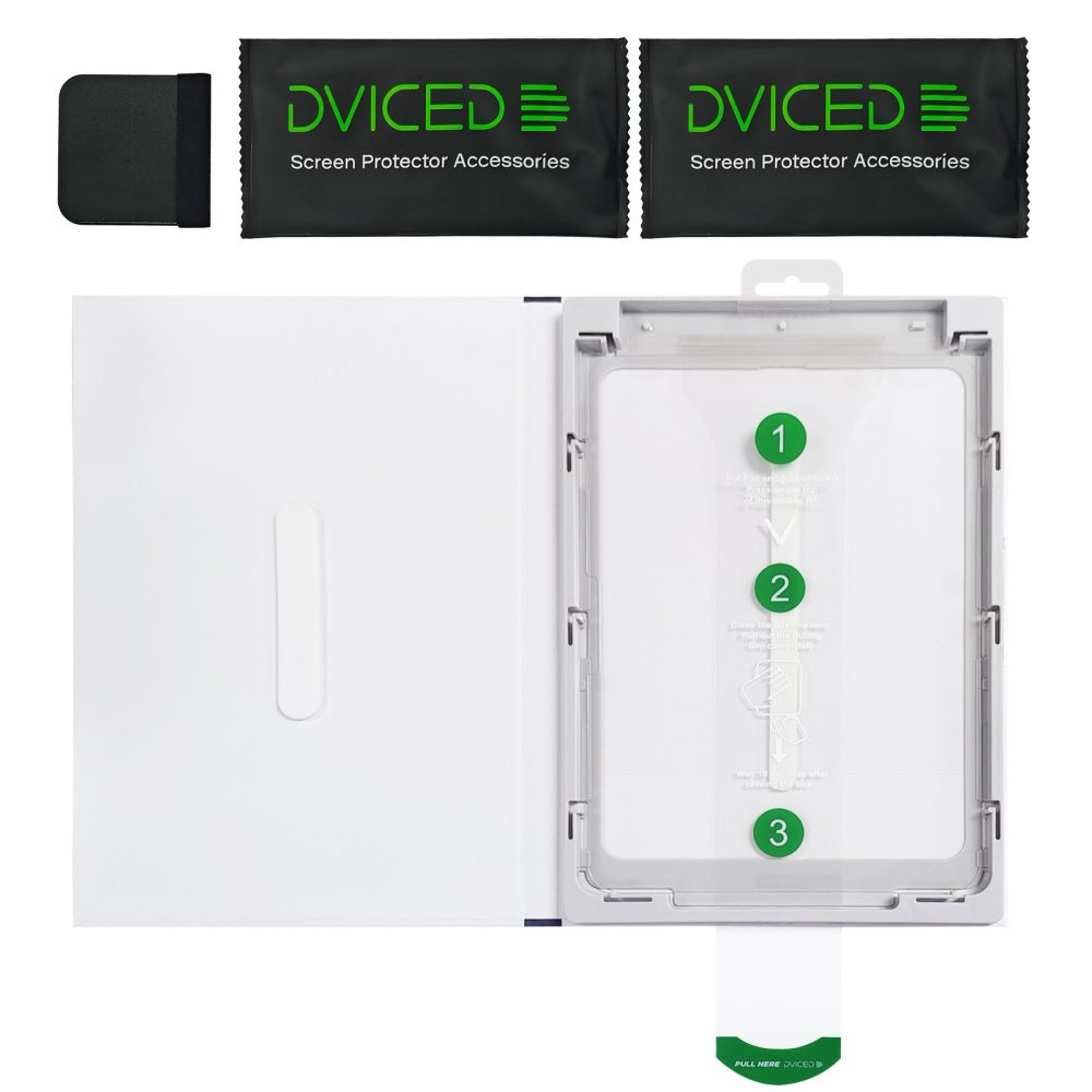 Dviced tempered glass screen protector for iPad Air 11-inch with dust free-applicator - Image 4